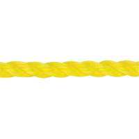 3/8" Braided Yellow Rope, Polypropylene, 630' Cantin et fils