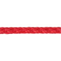 Braided Red Rope, Polypropylene, 500' Cantin et fils