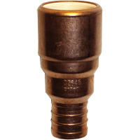 Adaptateur de tuyau, Embout femelle x PEX cannel&eacute;, 1/2" dia., Cuivre/PVC-C Cantin et fils