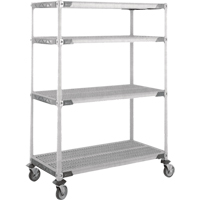 Chariot MetroMax i sur roulettes &agrave; tige, 4 tiers, 18" x 69" x 36", Capacit&eacute; 900 lb Cantin et fils