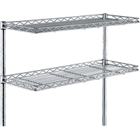 Tablettes en porte-&agrave;-faux, 24" la x 12" p Cantin et fils