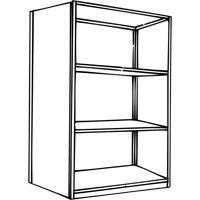 Interlok Shelving Unit, Steel, Boltless, 800 lbs. Capacity, 36" W x 76" H x 24" D Cantin et fils
