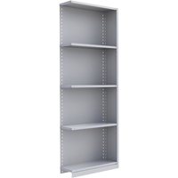 Interlok Shelving Unit, Steel, Boltless, 800 lbs. Capacity, 36" W x 100" H x 24" D Cantin et fils