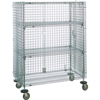 Chariots de s&eacute;curit&eacute;, Chrom&eacute;, 21-1/2" x 68-1/2 x 50-1/2", Capacit&eacute; 500 lb Cantin et fils