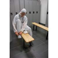 Locker Room Bench, Wood, 48" L x 9-1/2" W x 16-1/2" H Cantin et fils