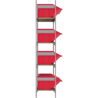 &eacute;tag&egrave;res larges avec bacs g&eacute;ants en plastique, Acier, Sans boulons, Capacit&eacute; 800 lb, 66" la x 72" h x 18" p Cantin et fils