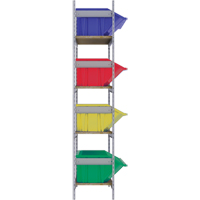 &eacute;tag&egrave;res larges avec bacs g&eacute;ants en plastique, Acier, Sans boulons, Capacit&eacute; 800 lb, 66" la x 72" h x 18" p Cantin et fils
