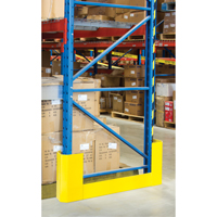 Protecteurs d'all&eacute;es de rayonnages, 3" la x 47" lo x 16" h, Jaune s&eacute;curit&eacute; OSHA Cantin et fils