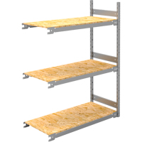 Wide Span Record Storage Shelving, Steel, 3 Shelves, 42" W x 18" D x 60" H, Add-On Kit RN140 | Cantin et fils