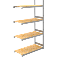 Wide Span Record Storage Shelving, Steel, 4 Shelves, 42" W x 18" D x 84" H, Add-On Kit RN142 | Cantin et fils