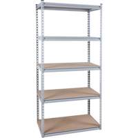 Heavy-Duty Shelving, Steel, Boltless, 1200 lbs. Capacity, 36" W x 72" H x 18" D Cantin et fils