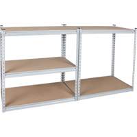 Heavy-Duty Shelving, Steel, Boltless, 1200 lbs. Capacity, 36" W x 72" H x 18" D Cantin et fils