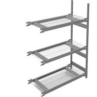 Wide Span Storage Shelving, Steel, Boltless, 1340 lbs. Capacity, 42" W x 60" H x 18" D Cantin et fils