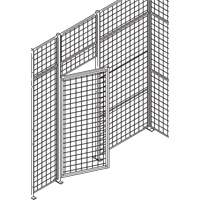 Standard-Duty Wire Mesh Partition Swing Door, 3' W x 7' H Cantin et fils