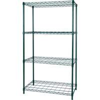 Rayonnage &agrave; tablette pour s&eacute;chage, 4 Tablettes, 36" la x 63" h x 18" p Cantin et fils