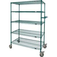 Wire Shelf Push Cart, Epoxy Finish, 36" x 69" x 24", 600 lbs. Capacity Cantin et fils