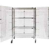 Security Cart, Chrome Plated, 48" x 69" x 24", 500 lbs. Capacity Cantin et fils