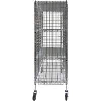Security Cart, Chrome Plated, 60" x 69" x 24", 500 lbs. Capacity Cantin et fils
