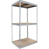 Heavy-Duty Shelving, Steel, Boltless, 1200 lbs. Capacity, 48" W x 84" H x 36" D Cantin et fils