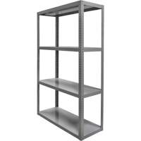 Heavy-Duty Shelving, Steel, Bolted, 3000 lbs. Capacity, 36" W x 72" H x 24" D Cantin et fils