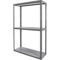 Heavy-Duty Shelving, Steel, Bolted, 3000 lbs. Capacity, 36" W x 72" H x 24" D Cantin et fils