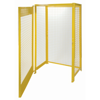 Gas Cylinder Cabinets, 10 Cylinder Capacity, 44" W x 30" D x 74" H, Yellow Cantin et fils
