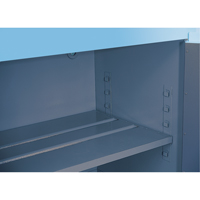 ChemCor&reg; Lined Acid/Corrosive Storage Cabinets, 30 gal., 43" x 44" x 18" Cantin et fils