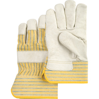Standard-Duty Dry-Palm Fitters Gloves, Large, Grain Cowhide Palm, Cotton Inner Lining Cantin et fils