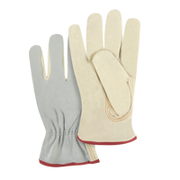 Gants de conducteur &agrave; dos fendu, Petit, Paume en Cuir fleur de vache Cantin et fils