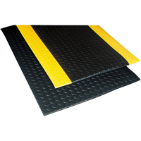 Tapis Sof-Tred No 419 avec Dyna-Shield, Losange, 2' x 3' x 1/2", Noir, PVC Cantin et fils