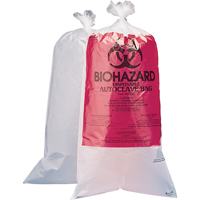 Sacs pour d&eacute;chets dangereux, Biorisque, 24" lo x 12" la, 1,5 mil, Capacit&eacute; de 3.7 L (1 gal.) Cantin et fils
