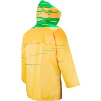 Neo-Slick Chemical & Acid Resistant Rain Jacket, Small, Yellow, Neoprene Cantin et fils