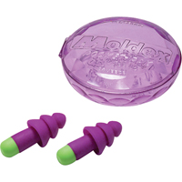 Rockets&reg; Reusable Earplugs, Uncorded, Bulk - Plastic Case, 27 dB NRR, One-Size Cantin et fils