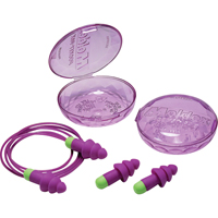 Rockets&reg; Reusable Earplugs, Corded, Bulk - Plastic Case, 27 dB NRR, One-Size Cantin et fils