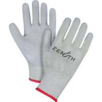 Gants enduits &agrave; doublure confortable en caoutchouc naturel, 10/T-Grand, R&ecirc;vetement Latex de caoutchouc, Calibre 10, Enveloppe en Polyester/Coton Cantin et fils