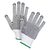 Gants tricot&eacute;s deux c&ocirc;t&eacute;s &agrave; pois, Poly/coton, Deux c&ocirc;t&eacute;s, Calibre 7, Moyen Cantin et fils