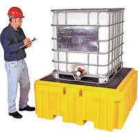 IBC Spill Pallet Plus&reg; Without Drain, 365 US gal. Spill Capacity, 62" x 62" x 28" Cantin et fils