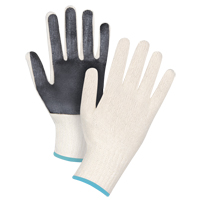 Gants en tricot &agrave; paume enduite, Poly/coton, Un c&ocirc;t&eacute;, Calibre 7, T-Grand Cantin et fils
