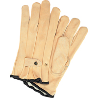 Winter-Lined Ropers Gloves, Small, Grain Cowhide Palm, Fleece Inner Lining Cantin et fils
