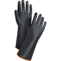 Gants de poids lourd pour la manipulation de produits chimiques, Taille Grand/9, 14" lo, Latex de caoutchouc, 30 mils Cantin et fils
