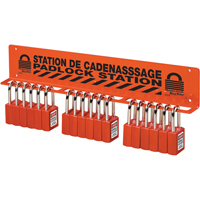 Unfilled Padlock Rack Station Cantin et fils