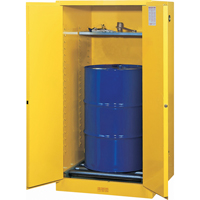 Armoires Sure-Grip EX pour entreposage de barils &agrave; la verticale, Capacit&eacute; de 55 gal. US, Jaune Cantin et fils