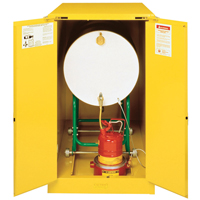 Armoires Sure-Grip EX pour entreposage de barils &agrave; l'horizontale, Capacit&eacute; de 55 gal. US, Jaune Cantin et fils