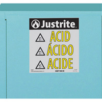 ChemCor&reg; Lined Acid/Corrosive Storage Cabinets, 22 gal., 35" x 35" x 22" Cantin et fils