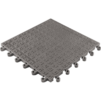 ErgoDeck&reg; Soft No. 566 Matting, PVC, 1-1/2' W x 1-1/2' L, 7/8" Thick, Charcoal Cantin et fils