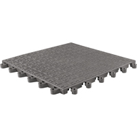 ErgoDeck&reg; Soft No. 566 Matting, PVC, 1-1/2' W x 1-1/2' L, 7/8" Thick, Charcoal Cantin et fils
