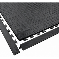Rejuvenator Connect No. 502 Matting, Polyurethane, 3' W x 3' L, 5/8" Thick, Black Cantin et fils