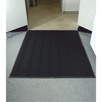 Waterhog&reg; Eco Elite Matting, Wiper/Scraper, 3' x 5' x 3/8", Black Smoke Cantin et fils