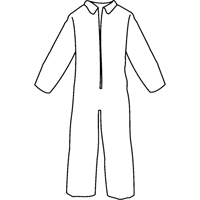 Tychem&reg; 4000 Coveralls, Large, White Cantin et fils