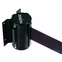 Wall Mount Barrier, Steel, Screw Mount, 7', Black Tape Cantin et fils